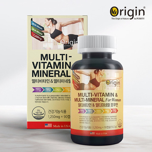 [오리진] 멀티비타민 앤 미네랄 포우먼 90캡슐