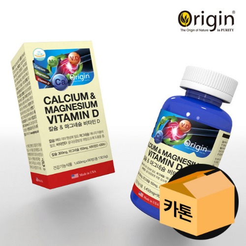 [카톤] 오리진 칼슘 마그네슘 비타민D 90정 3개월분 - 60병